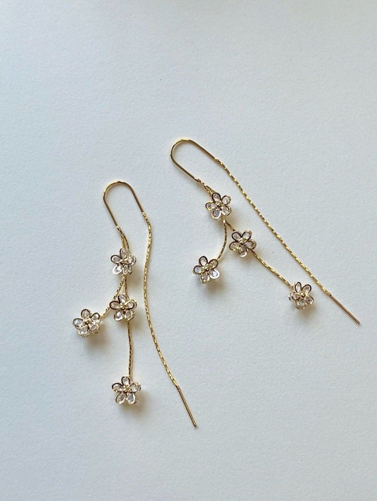 Flower Drop Earrings